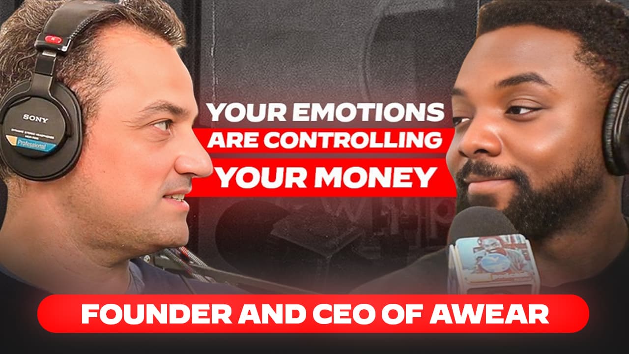 Episode artwork: Antonio Forenza and Papa in the studio, titled Your Emotions Are Controlling Your Money.