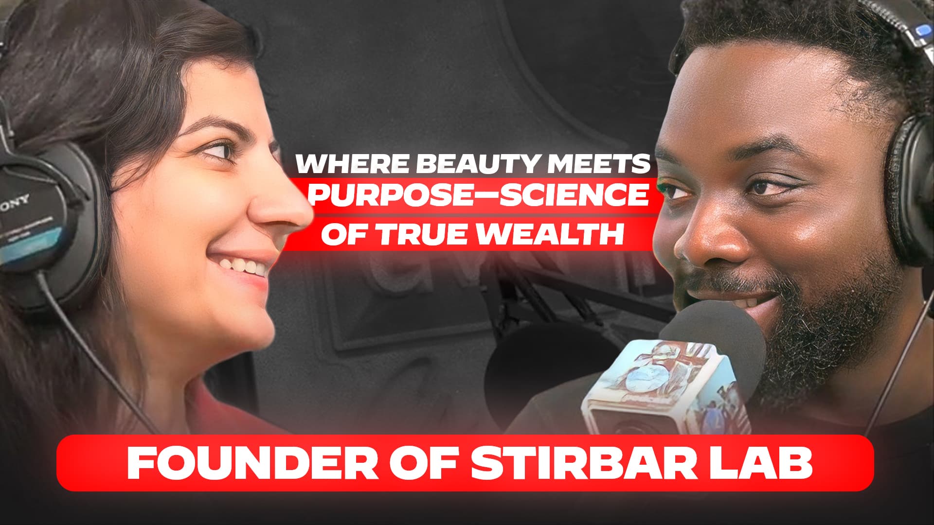 Episode artwork: Maryam K. and Papa in the studio, titled Where Beauty Meets Purpose, Science of True Wealth.